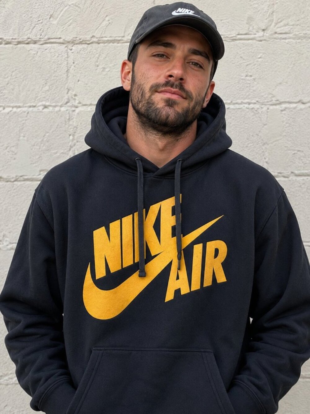 NIKE AIR  BLUE HOODIE (MEDIUM)